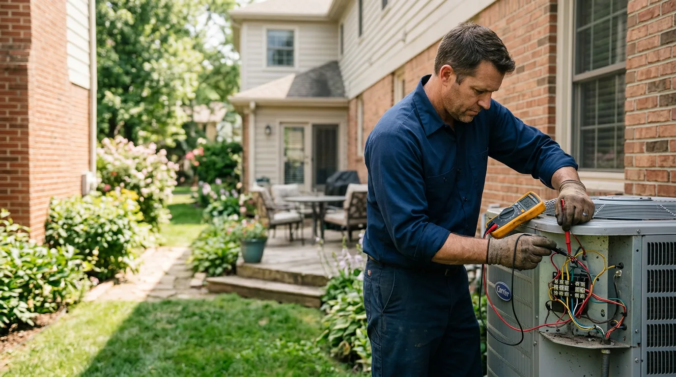 HVAC technician working near Wallingford, KY